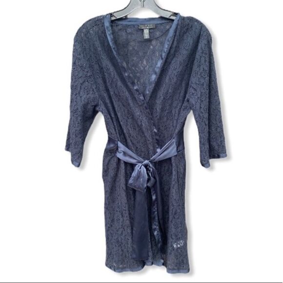 Midnight Carole Hochman‎ Lace Robe - Picture 1 of 8